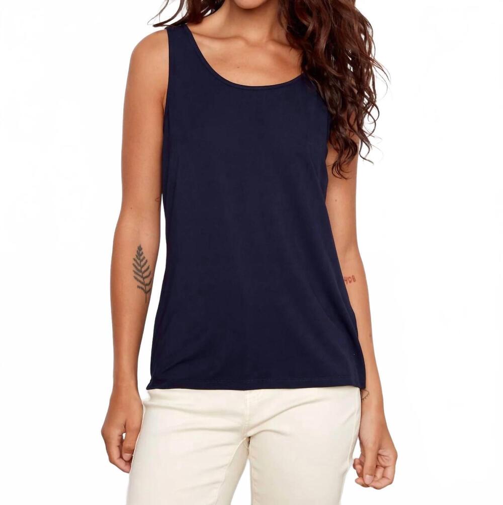 NEW CHARLIE B reversible bamboo cami in navy